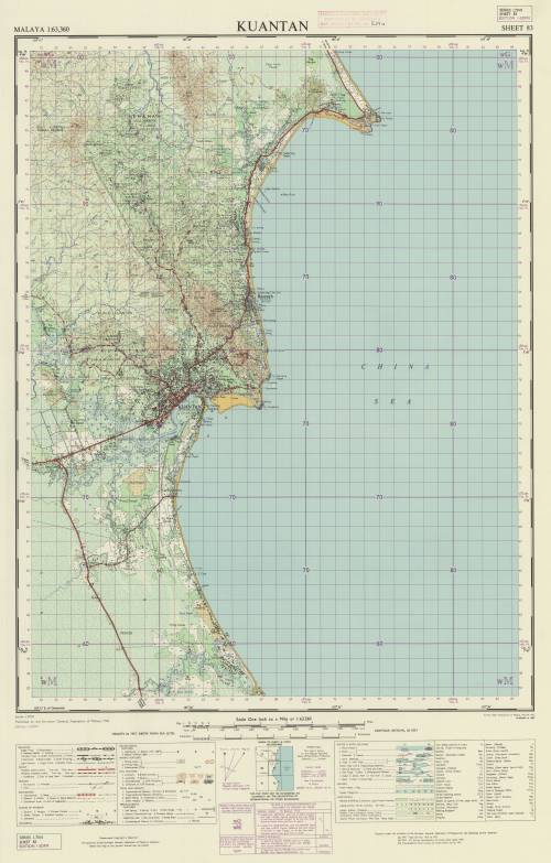 Peta sekitar Kuantan, 1963