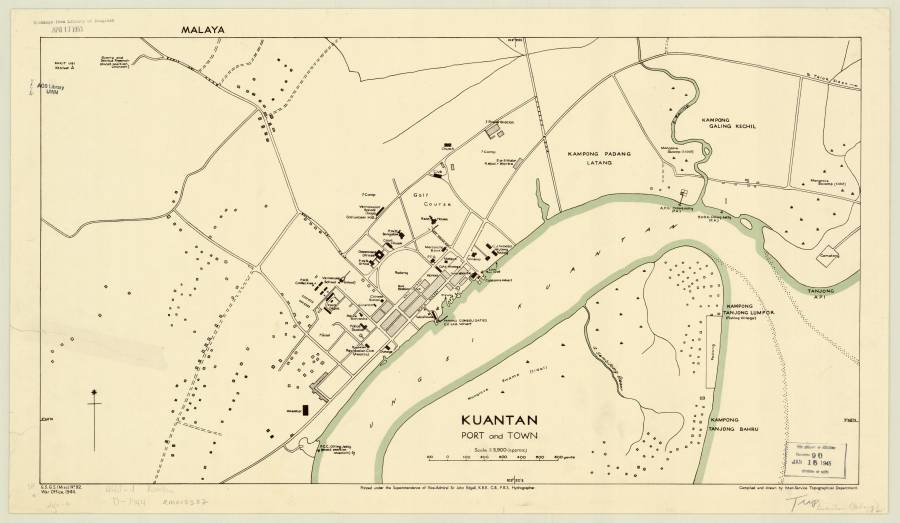 Peta Pelabuhan Kuala Kuantan 1944