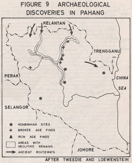 FIGURE 9 ARCHAEOLOGICAL DISCOVERIES IN PAHANG