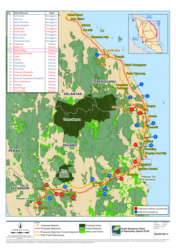 Hutan Simpanan Kekal di Sepanjang Jajaran ECRL