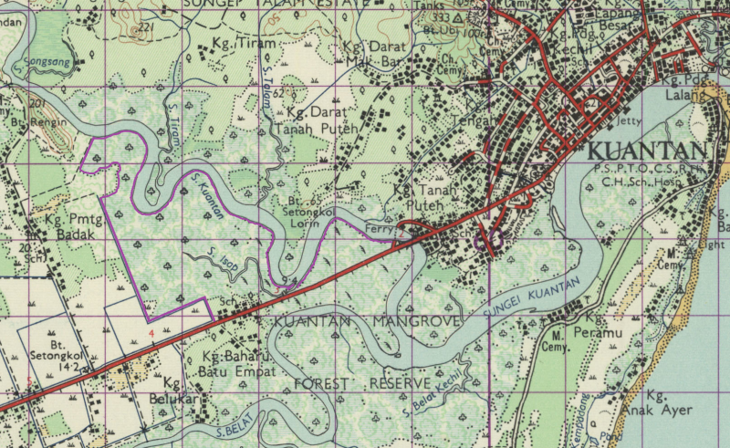 Peta sekitar Sungai Isap 1963