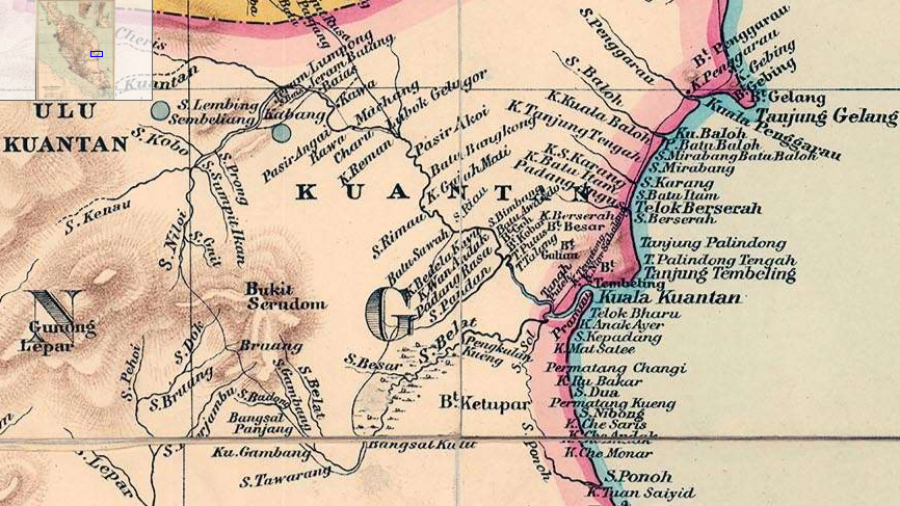 Peta Kuantan, 1898