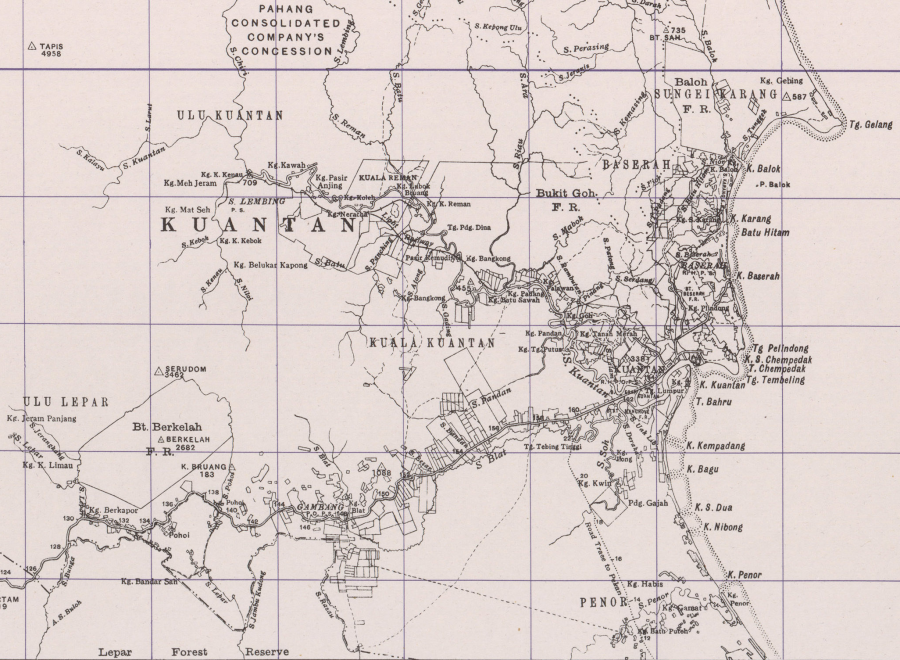 Peta Kuantan 1941