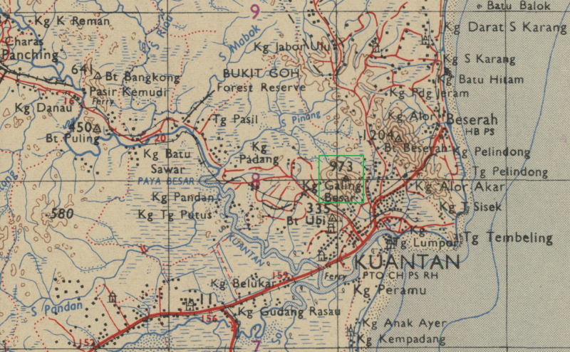 Peta Bukit Galing 1944