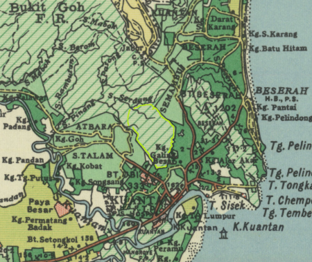 Peta Bukit Galing 1951