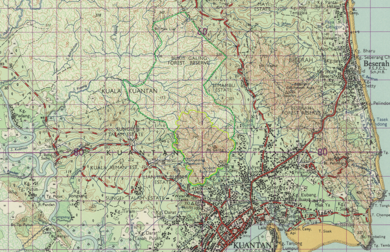 Peta Hutan Simpan Bukit Galing 1963